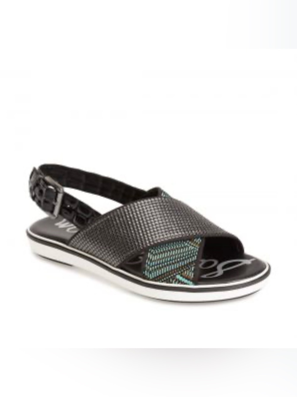 SAM EDELMAN Jolan Leather Crisscross Sandals-LIKE NEW